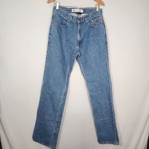 Women Harley-Davidson Straight Leg Blue Jeans Classic Style